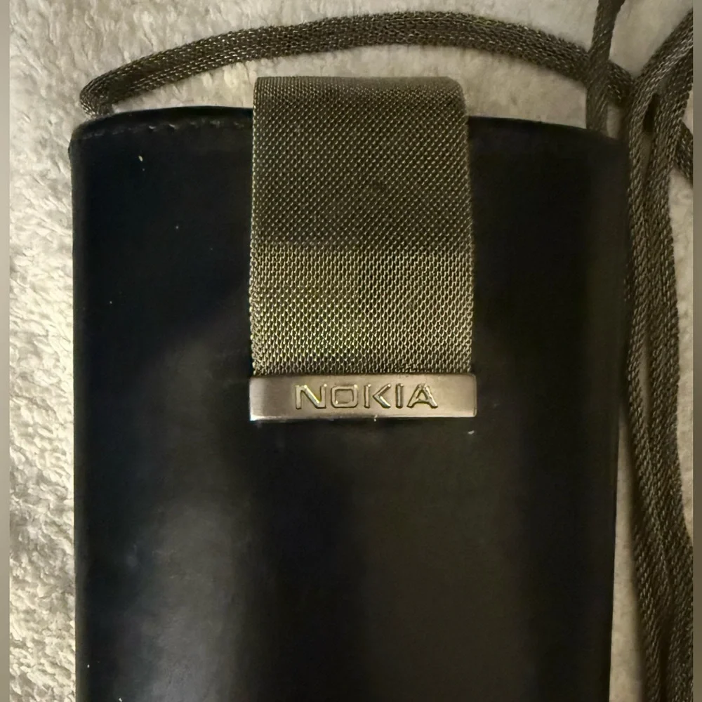 Vintage Nokia Black Phone Case with Strap